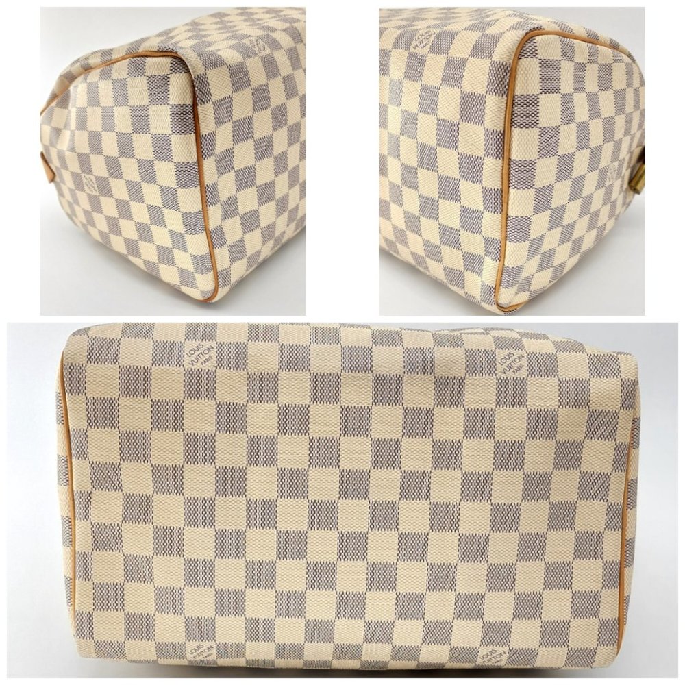 Louis Vuitton Speedy 30 Damier Azur Canvas Tote | Mint Condition - Picture 6 of 11